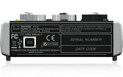 Behringer 302USB Микшерный пульт.