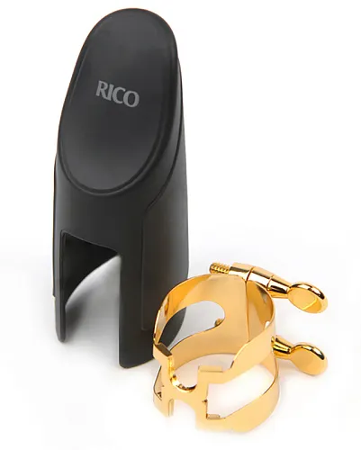 Rico HAS1G H-Ligature Лигатура с колпачком для саксофона альт, позолоченная.