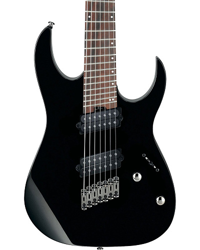 Ibanez RGMS7-BK Мультимензурная семиструнная электрогитара.