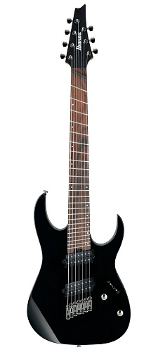 Ibanez RGMS7-BK Мультимензурная семиструнная электрогитара.