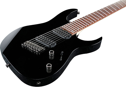 Ibanez RGMS7-BK Мультимензурная семиструнная электрогитара.